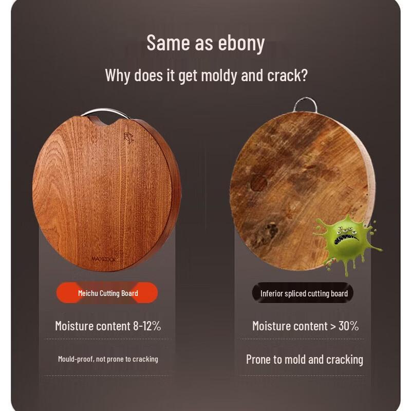 Meichu Round Wenge Wood Chopping Board