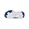 Skechers Kids Leather Comfortable Versatile Non-Slip Shock Absorbing Low-Top Casual Shoes Kids Sneaker White Navy-Blue 405304L-WNV