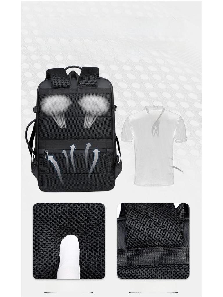 Wasserdichter Business-Reiserucksack für Herren mit großem Fassungsvermögen: High-End-Stil & Laptopfach