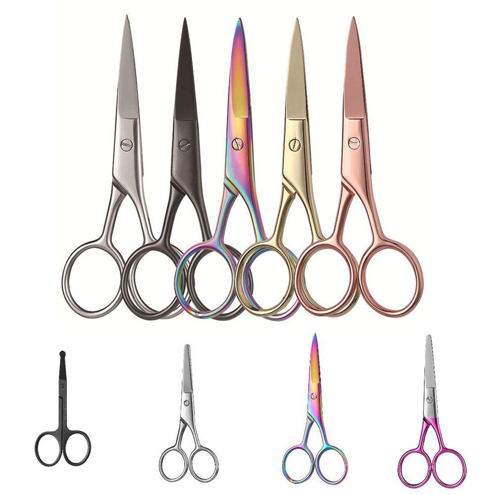 Steel Nose Hair Scissor Makeup Scissors Brow Clipper Eyebrow Trimmer Nail Cuticle Nipper Scissors