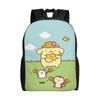 P-Pompompurines Laptop Backpack Men Women Basic Bookbag for School College Students Dog Cartoon Bags