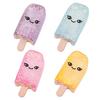 1/4Pcs Ice Stick Stress Relief Toy Smiling Ice Cream Squeeze Toy Slow Rising Clear Glitter Ice Stick Fidget Toy Decompression Relaxation Tool