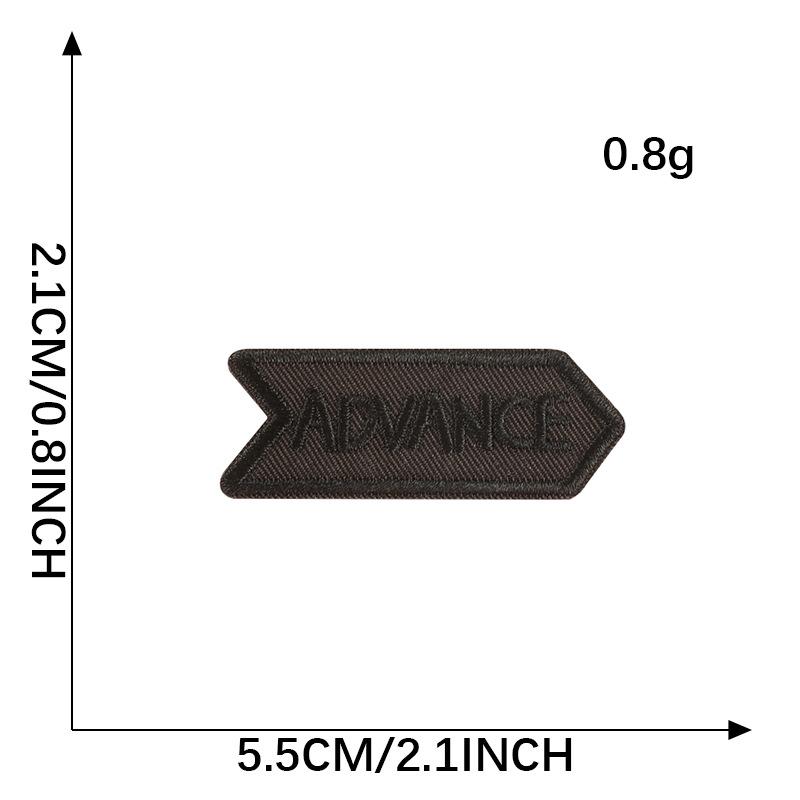Embroidery Mark English Letter Embroidery Sticker, Cloth Label Sticker DIY Down Jacket Patch Sticker