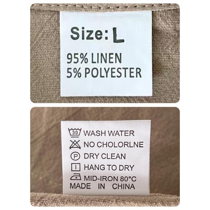 Men Solid Linen Stand Collar Casual Loose Long Sleeve Breathable Shirt