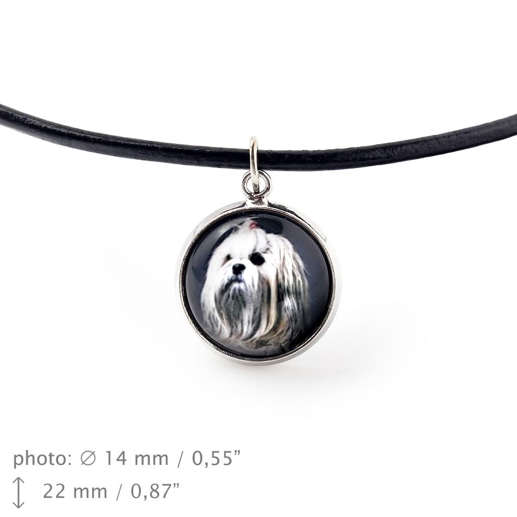 Lhasa Apso - Necklace Pendant with Your Photo, Handmade, Handcrafted Jewelry by Art-Dog Brand