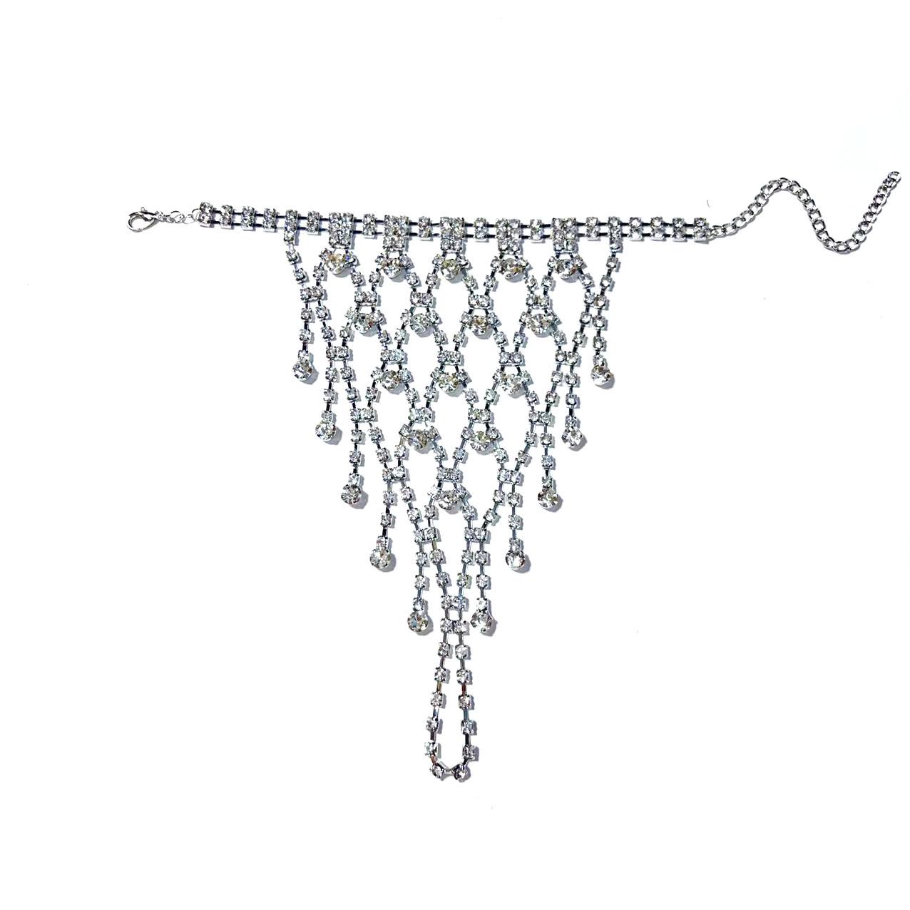 

Изысканный браслет с кисточкой из стразов: Универсальный европейский и американский стиль для запястья или лодыжки