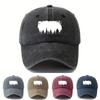 Printed White Forest Baseball Cap, Fashionable and Versatile, Outdoor Sun Protection, Duckbill Cap, Vacation, Travel, Camping