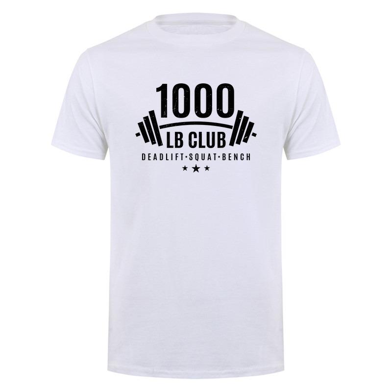 1000 Lb Club Deadlift Squat Bench Weightlifting T Shirt Bodybuilder Gym Fitness Tshirts Da537