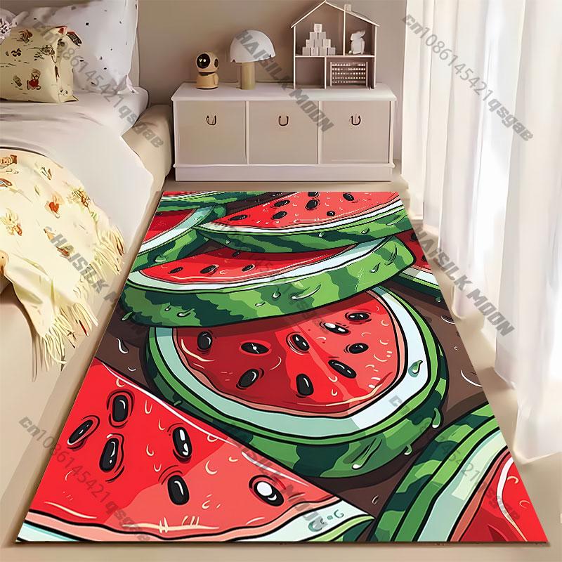 Fresh juicy watermelon slices carpet Yoga living room room decor children's crawling mat doormat area rug games mat