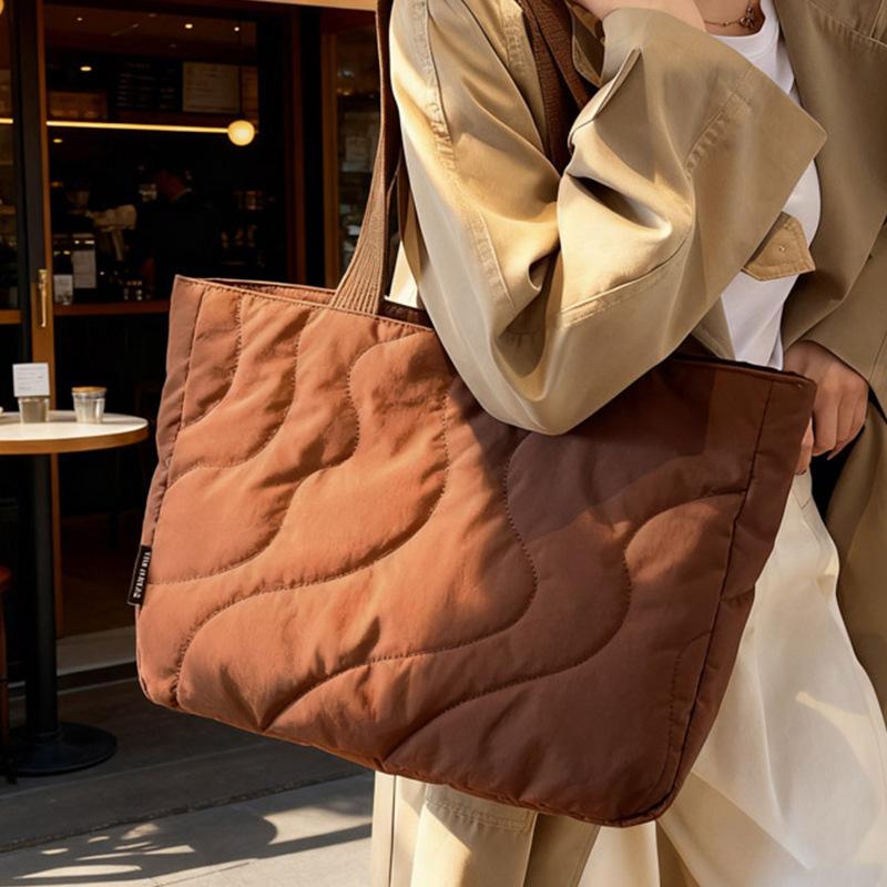 Bolso Casual de Gran Capacidad, Bolso de Hombro Único para el Trabajo, Bolso Tote Estudiante para Clase