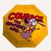 Courage the Cowardly Dog Home Essential Cute Cartoon Umbrella, Portable Folding Umbrella Suitable for All Seasons a0821083