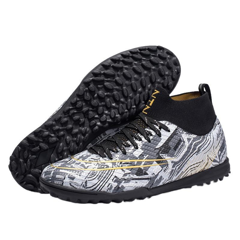 2025761G new high-top men's football shoes broken nails men's sports shoes student training long nails competition shoes