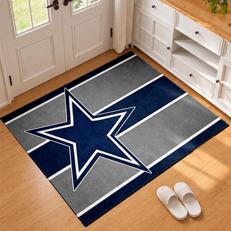 Dallas Cowboys Carpet Door Mat for Living Room or Bedroom Protective Mat Under Chair Office Decoration Christmas Gift Birthday Present