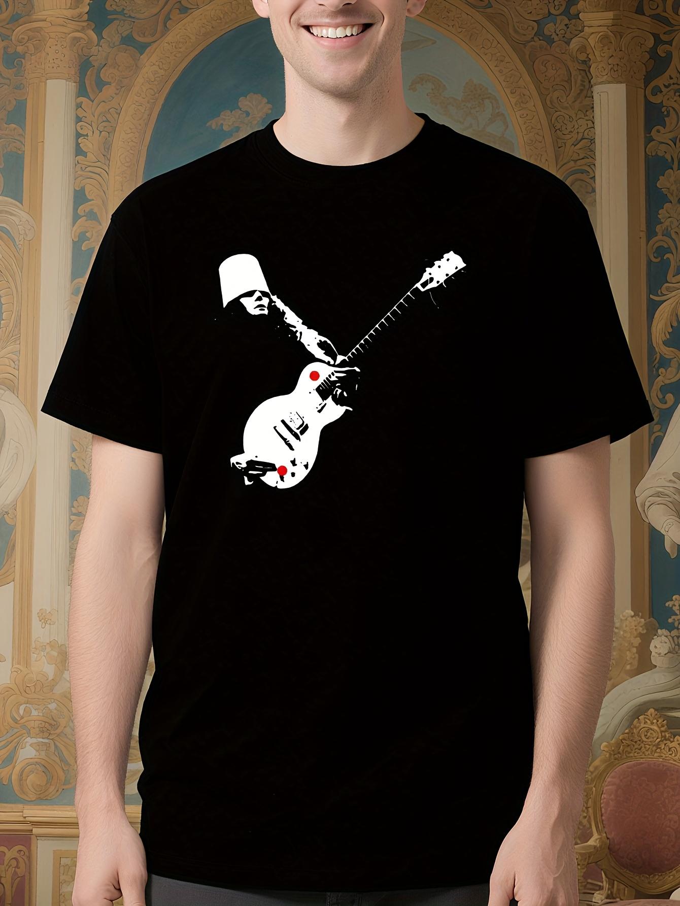 Buckethead Guitar Graphic Tshirt - Heavy Duty Rock Music Tee S