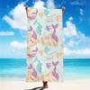 Cute Beach Towel Cartoon Bath Towels Absorbent Quick-Drying Soft Yoga Swimming Outdoor Pool Towel Birthday Gift For Kids Adult