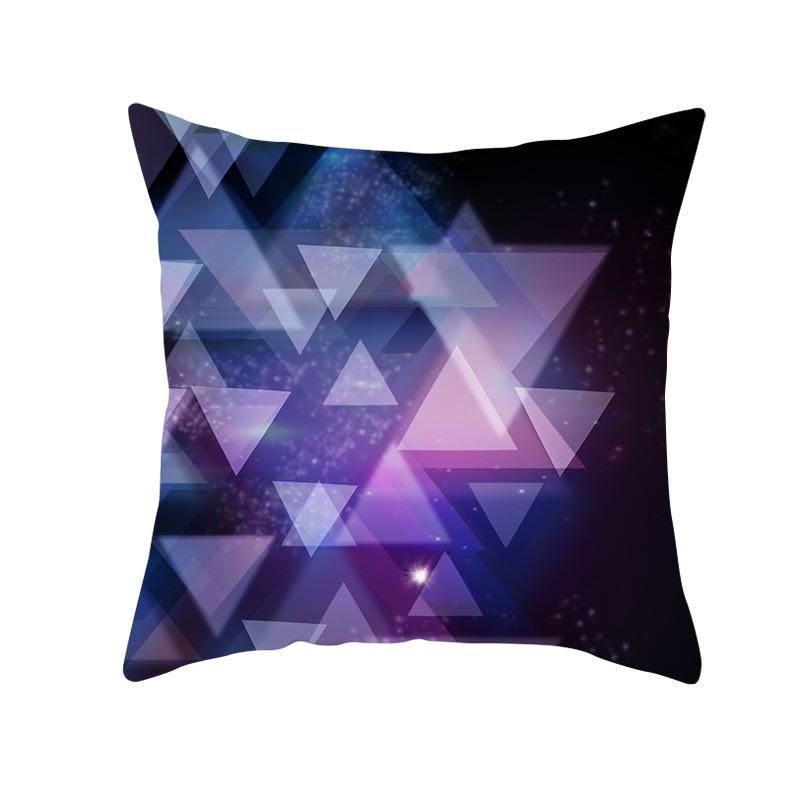 Household Products Colorful Printed Geometric Mirror Space Pillow Case Cushion Waist Pillow Case