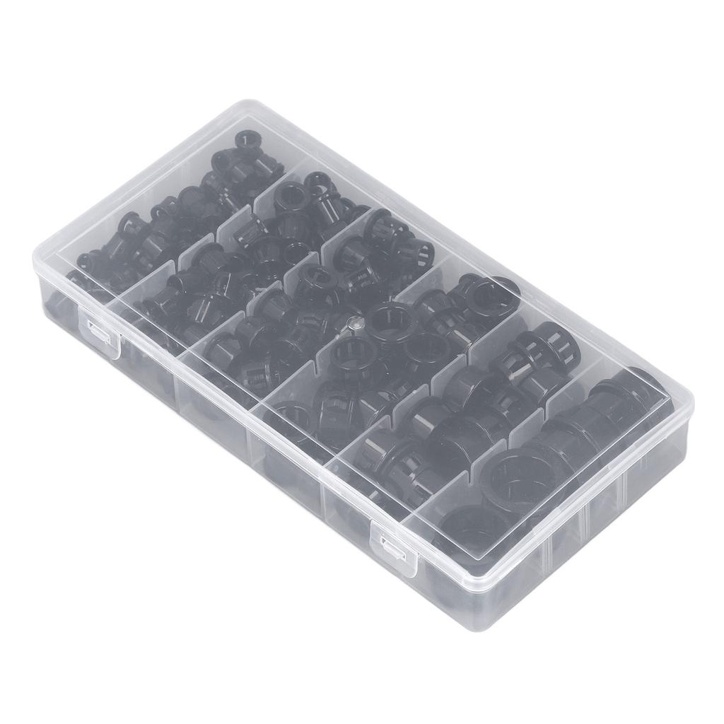 160Pcs Snap In Cable Grommet Protector Nylon Plastic 516in 38in 12in 58in 34in 1in Cable