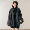 2026 Autumn/Winter Women's Oversized V-Neck Cashmere Cardigan Sweater