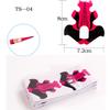 100-Piece French Light Therapy Nail Extension Forms: Butterfly & Horseshoe Designs