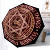 1 PC Automatic Folding Umbrella - Cartoon Pattern, Portable & Foldable Design with 8 Ribs, Christmas Birthday Gifts