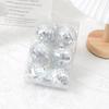 12Pcs Disco Ball Glass Silver Christmas Decoration for Disco Carnival Theme Music Party Cake Decor Sparkling Christmas Tree Gift