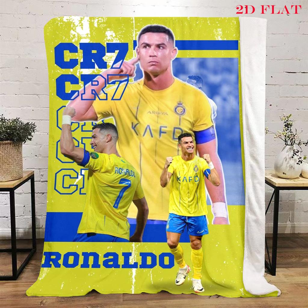 Ronaldo's Triumph blanket Camping trip Home Decor Nap Blanket Digital printing sheet