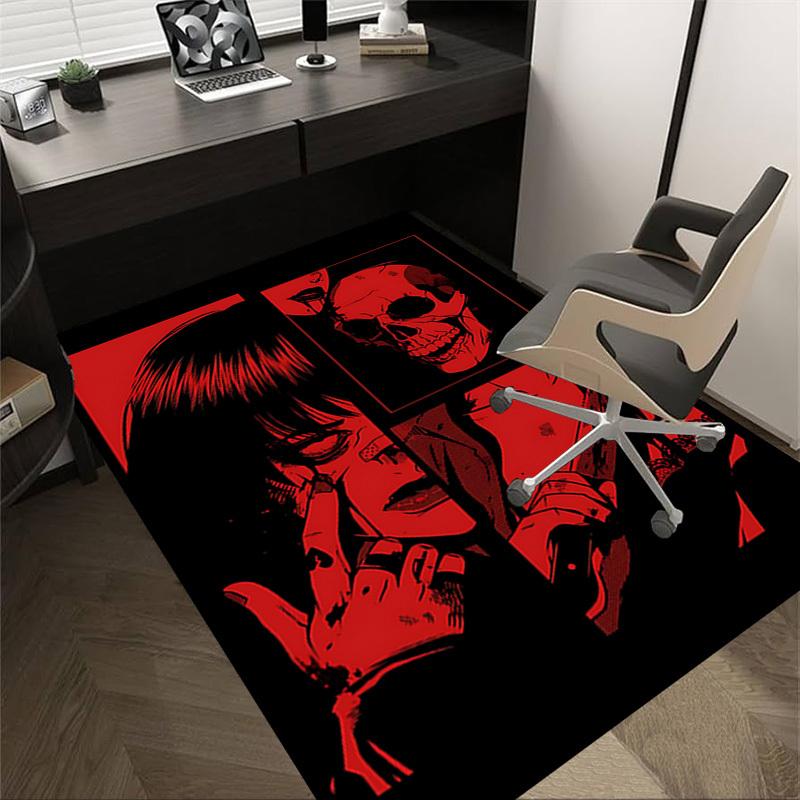 1PC Bloodshed Skull Carpet Office Rug Mat Home Decor Area Carpet Festival Gift Office desk chair carpet Longlasting Material