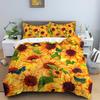 Daisy King Queen Duvet Cover Flowers Butterfly Bedding Set For Kids Teens Adults White Floral Theme 2/3pcs Polyester Quilt Cover