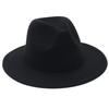 Europese Stijl Vilt Brede Rand Fedora Hoed