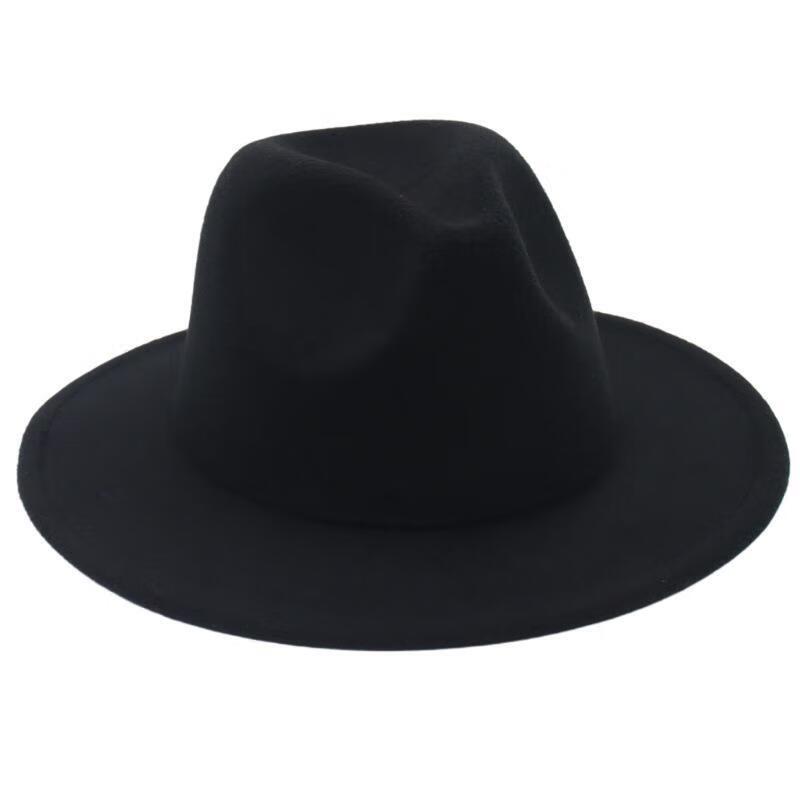 Europese Stijl Vilt Brede Rand Fedora Hoed