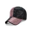 Rhinestone Fedora Jazz Hats Cowboy Hat For Women And Men Double-Sided Color Cap Red With Black Diamond Fedora