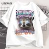 You Into Pronouns T Shirt Unisex Women Funny Raccoon Tee Casual Cotton Short Sleeve Round Neck Tshirt Unisex Unisexs Clothes