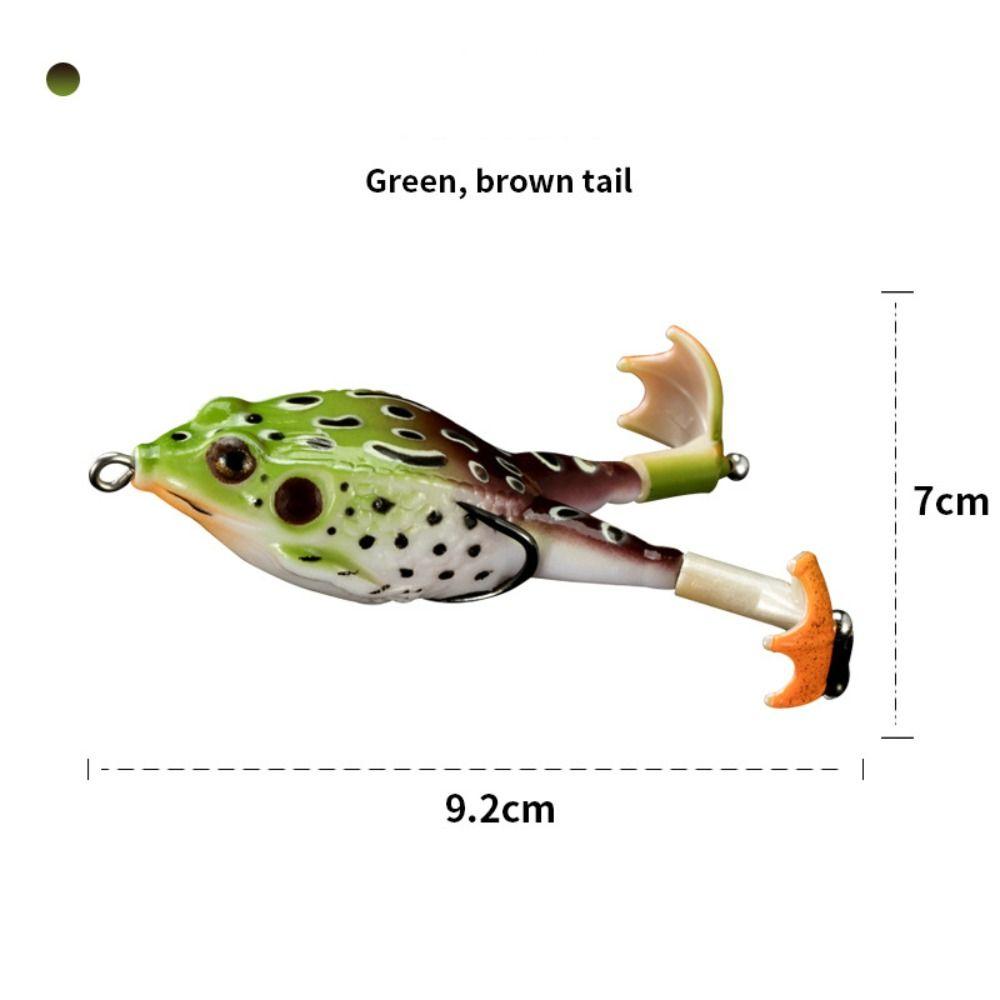 

Мягкий тройной крючок Мягкие рыболовные приманки Спиннер Тонущая искусственная приманка для окуня Резиновая приманка-лягушка Рыбалка 3