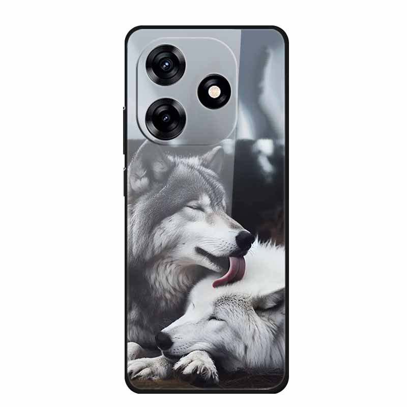 Glass Case For Honor X5c Plus Case Soft Bumper Hard Tempered Glass Back Cover For Honor X5c Plus Play 10A Phone Case X 5 C Plus