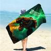 Personalized Monster Truck Adventure Beach Towel Microfiber Beach Towel Thin Absorbent for Beach Swimming Yoga Bath Sports. 091050