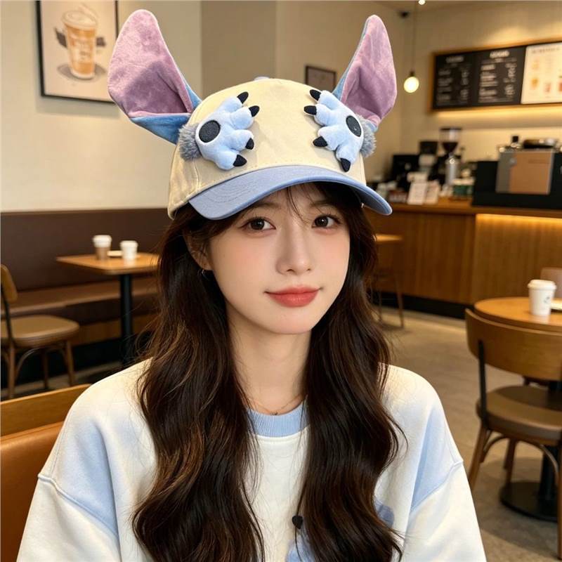 Stitch Nick Wilde Cartoon Baseball Cap With Sunshade For Kids And Teens