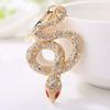 Chic Diamond Snake Pendant Keychain - Stylish Alloy Jewelry for Bags and Car Keys