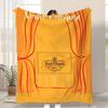 V-Veuve ClicquotS ART Decke Kinderfreundliche Flanelldecke Weich Warm Antistatisch Waschbar Ganzjahres