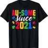 Au Some Since 2021 4 Years Old Autism Awareness Boys Girls T Shirt