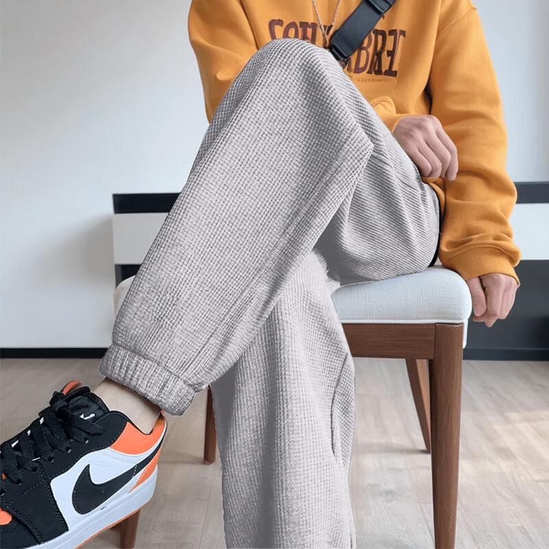 

Jeanswest Men s Waffle Knit Cuffed Sweatpants 3XL