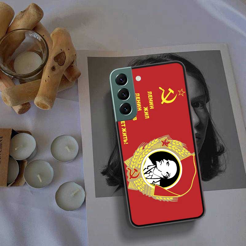 

Чехол для телефона с флагом СССР «Ленин» для Samsung Galaxy A12 A22 A32 A42 A52 A72 A54 A34 A24 A14 A73 A53 A33 A23 A13 5G F52 F62 Cov Samsung A52S 5G