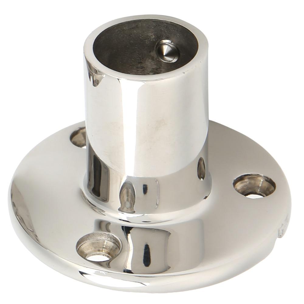22MM Stainless Steel Round Base 7/8'' Tube Marine Hand Rail Base Boat Handrail Fittings  Yachts