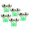 5Pcs Fishing Pole Fish Bite Lure Alarm Alert Twin Bell Ring Rod Tip Clip Fishing Bell