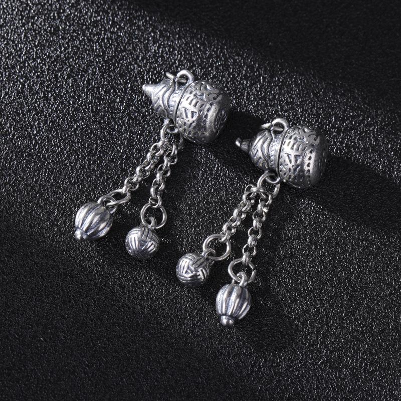 

Подвеска в виде цветка тыквы из состаренного серебра: Ретро кошелек для монет и ювелирная подвеска для DIY ожерелий и браслетов