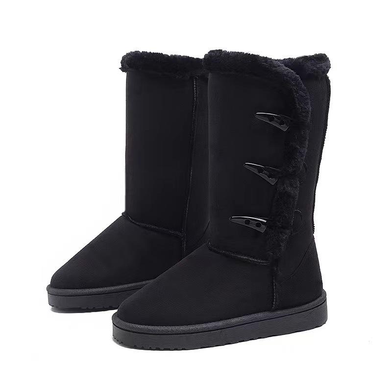 Winter new thick-soled velvet snow boots women's warm non-slip heightening versatile fashion boots
