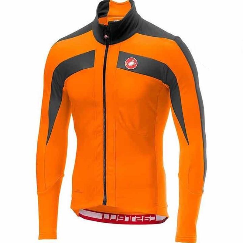 Fleece Thermal Cycling Jersey Winter Road Mountain Biking Unisex Warm Long Sleeve Bike Top