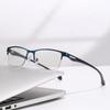 New Men's Semi-Rimless Photochromic Business Reading Glasses - Trendy Online Celebrity Style
