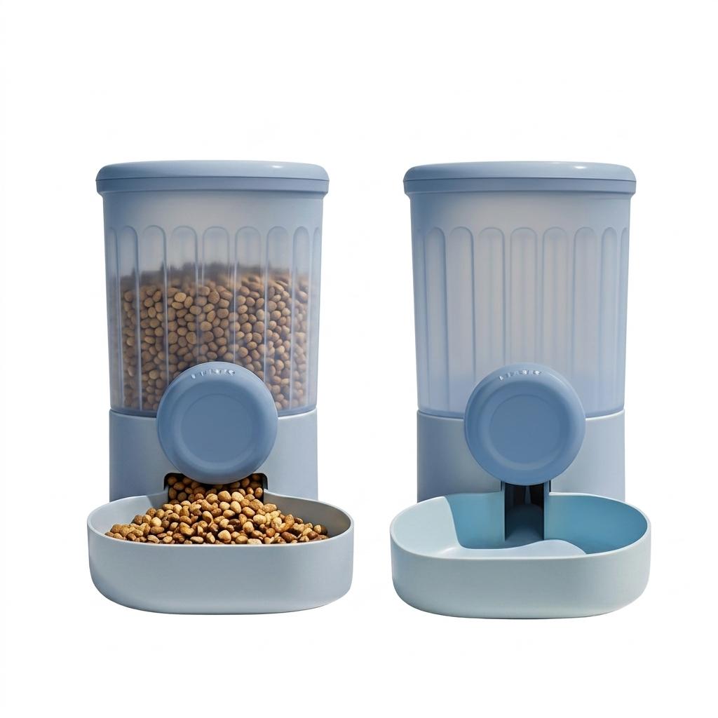 Automatic Pet Water Feeder and Food Dispenser for Cat Dog Cage Use Quiet Splash-proof Universal Cat Dog Feeder