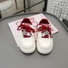 2025 New Children's Little White Shoes Girls' Students Comfortable Sports Board Shoes Boys' Versatile Lightweight Casual Shoes Tide