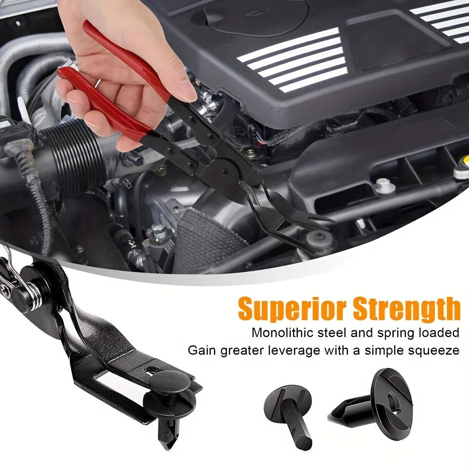 Professional Car Trim Clip Removal Pliers Durable Alloy Steel Non Slip Handle for Headlight Door Panel Retainer Fastener Removal